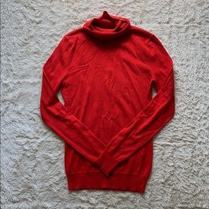 Banana Republic Basic Red Turtleneck Sweater